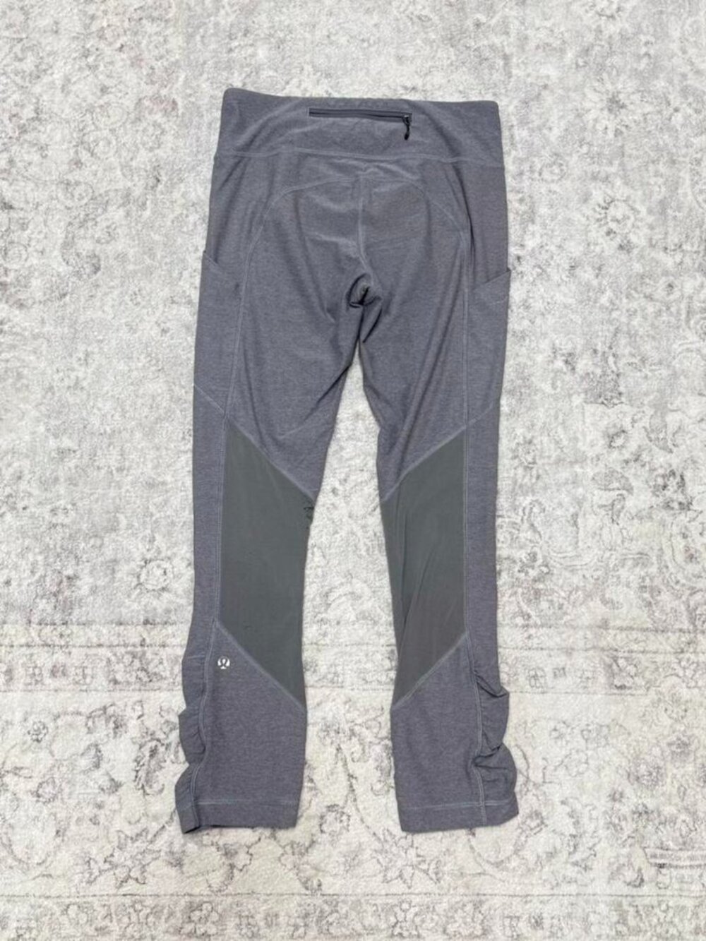 Lululemon Leggings Crop Gray Heather